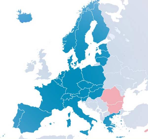 Układ w Schengen - kraje