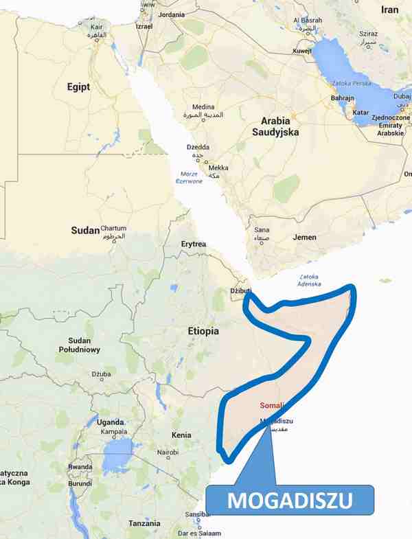 Mapa Somalii