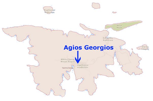 Mapa Agathonisi