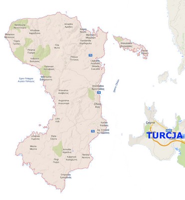 Mapa Chios