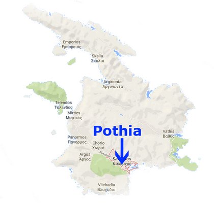 Mapa Kalymnos