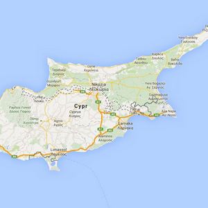 Mapa Cypr