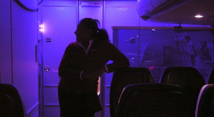 Oświetlenie w samolocie