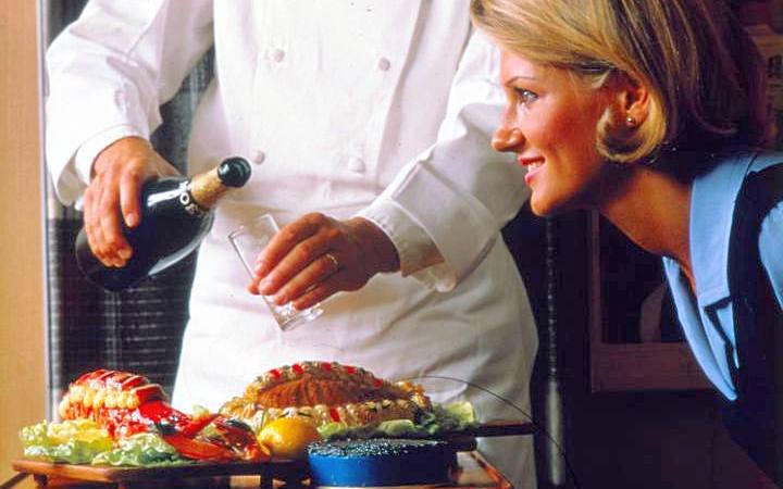 jedzenie w samolotach