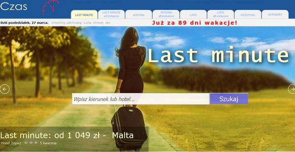 Biuro podróży w internecie